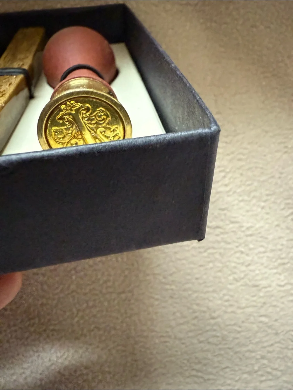 Vintage 1995 Harrods Letter T Monogram Wax Seal Set Boxed